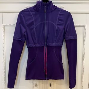 Vintage Lululemon Reversible Purple Zip Jacket